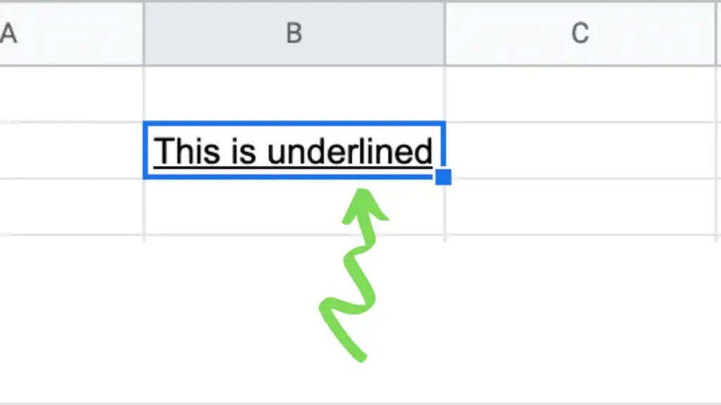 How to Remove an Underline in Google Sheets