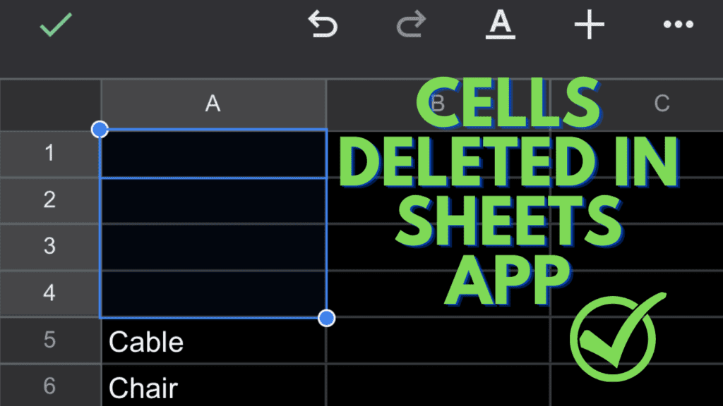 Select Clear to delete the cells