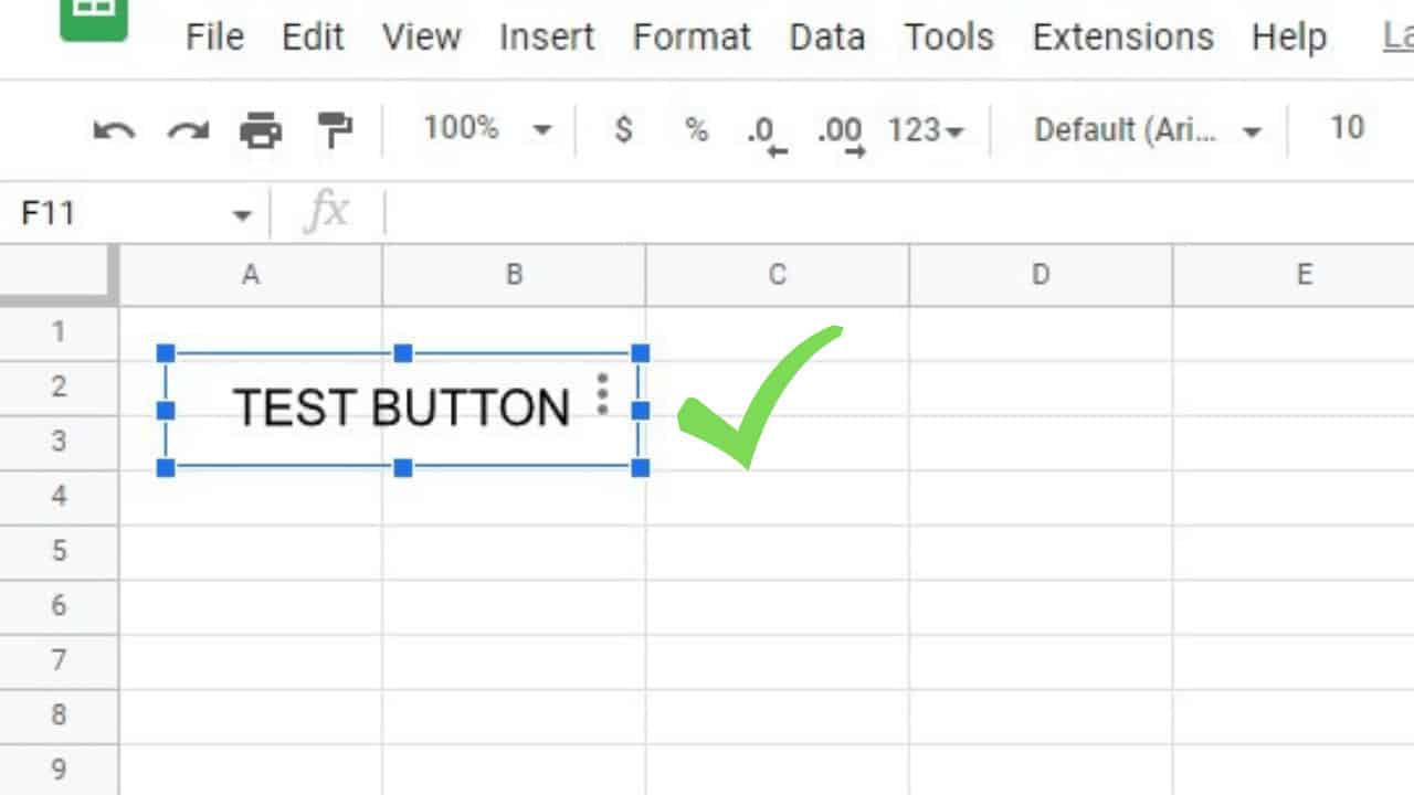 assign macro to button in google sheets