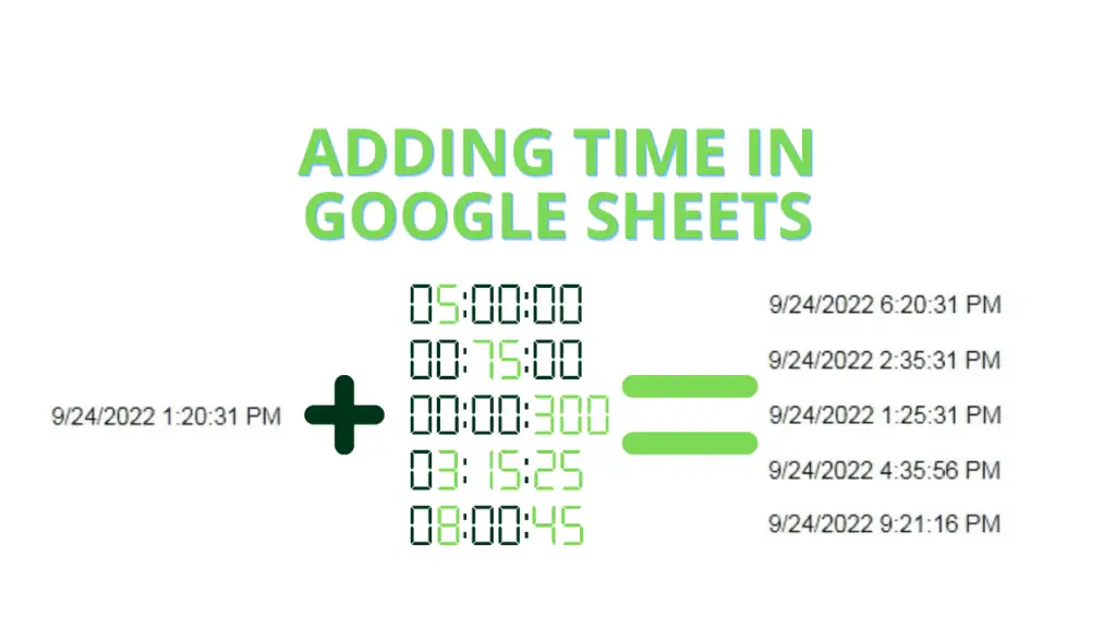 Adding Time in Google Sheets