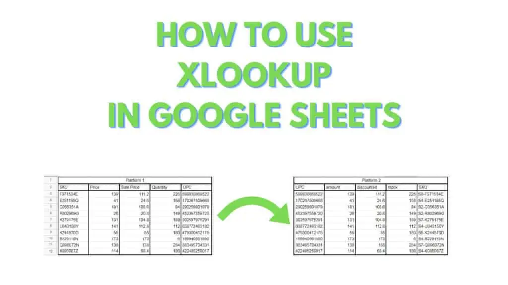 How to use XLOOKUP in Google Sheets