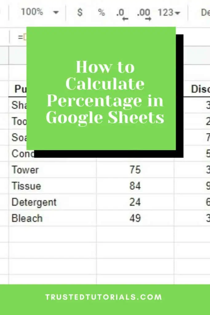 How to Calculate Percentages in Google Sheets