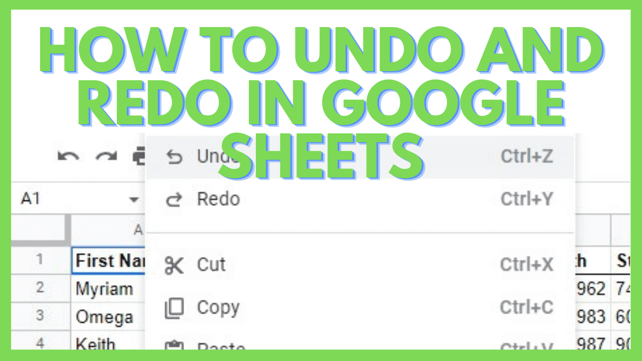 How to Undo and Redo in Google Sheets 3 Easy Ways!